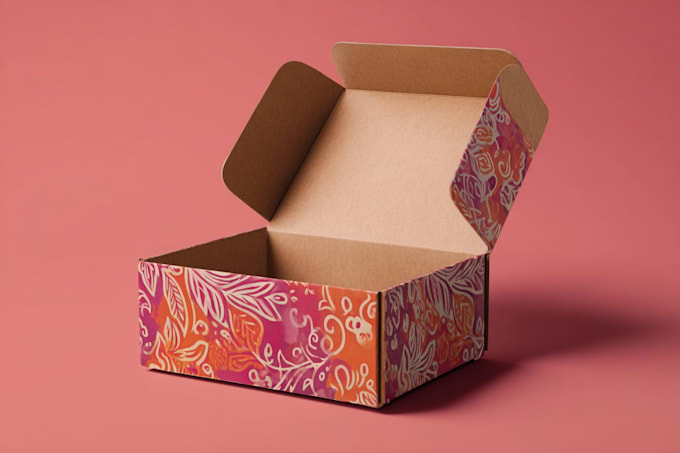 create modern and luxury product packaging box