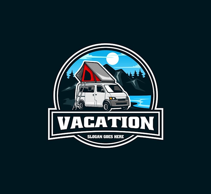 create awesome and gorgeous  camping car logo design