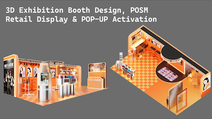 Booth Display Posm Design 3d exhibition booth, posm and retail display for trade show by ...