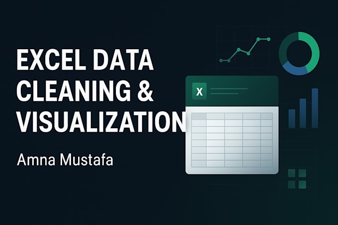 do data entry, data cleaning, and data visualization in excel