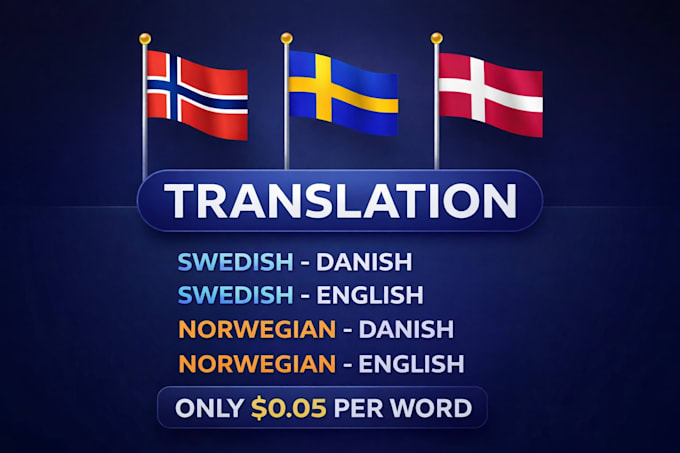 translate norwegian and swedish into perfect danish