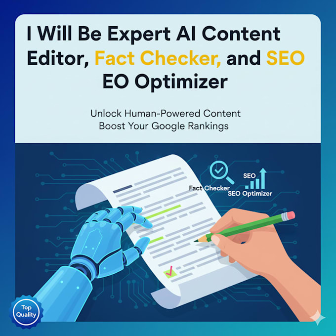 be your expert al content editor, fact checker, and SEO optimizer
