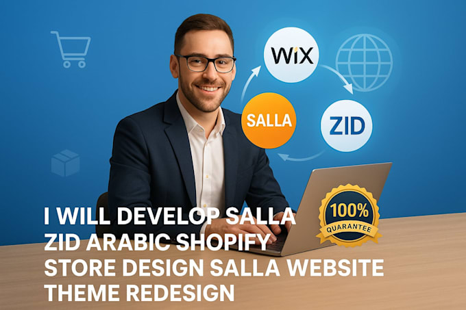 develop salla zid arabic shopify store design salla website theme redesign