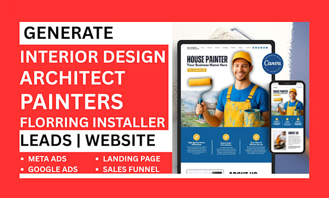 Generate interior design, architecture, painting, leads and build ...