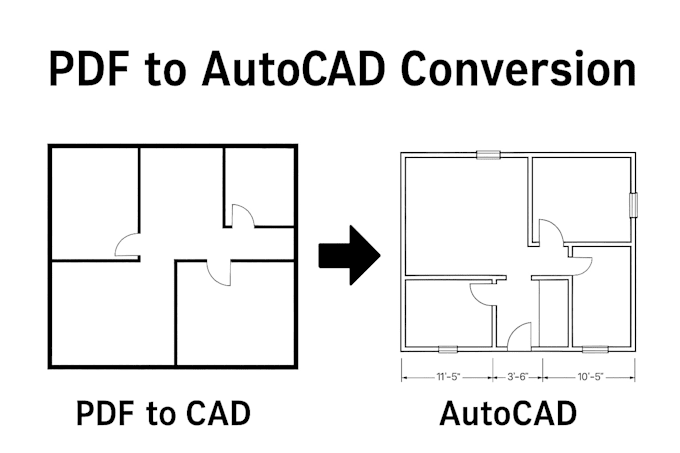 convert PDF or image to autocad 2d drawing