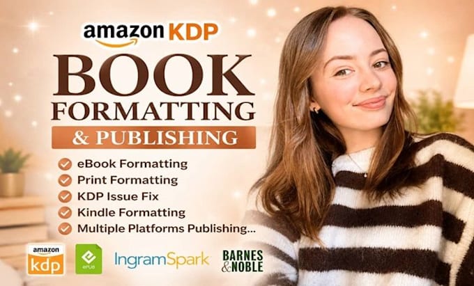 do amazon kdp book formatting, paperback and kindle ebook formatting