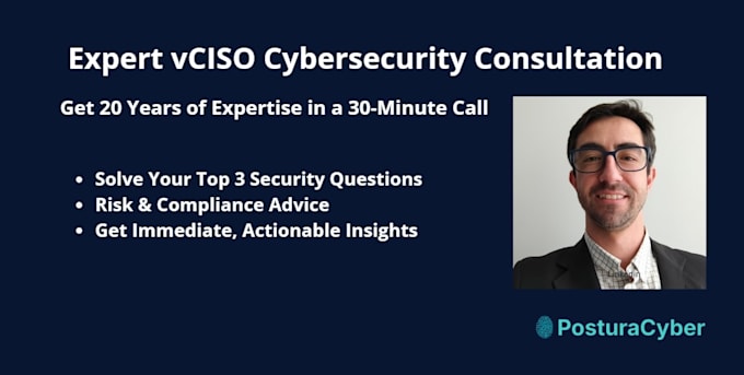 be your expert vciso for a cybersecurity consultation
