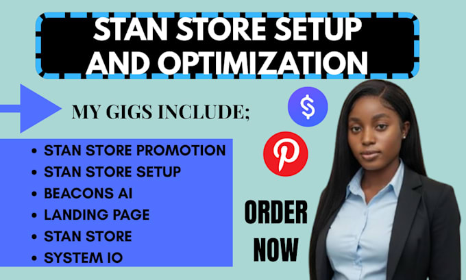 set up stan store  redesign stan store website stan store expert marketing SEO