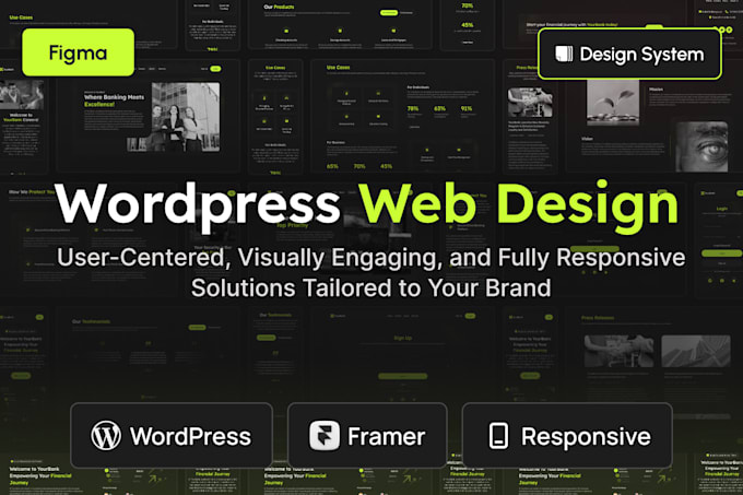 create a responsive website, design a prototype or dashboard