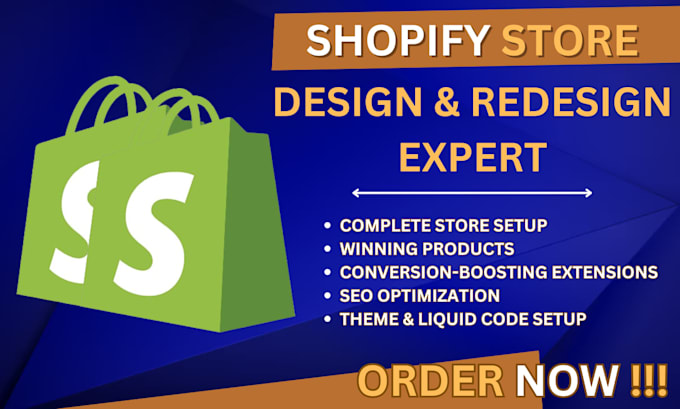 Design shopify website, build shopify dropshipping store and redesign ...