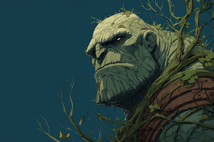 create fantasy horror character illustration