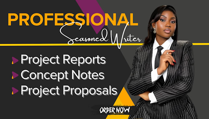 do professional concept notes, reports and project proposals