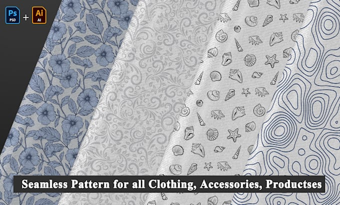 design unique seamless pattern for textile print and packaging