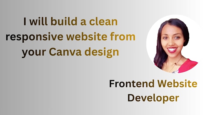 build a clean responsive website from your canva design