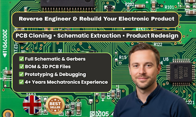 reverse engineer existing electronic products and pcb board clone  and schematic