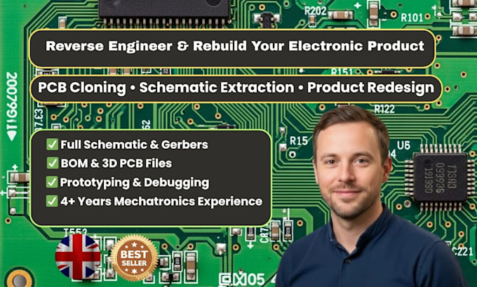 reverse engineer existing electronic products and pcb board clone and schematic