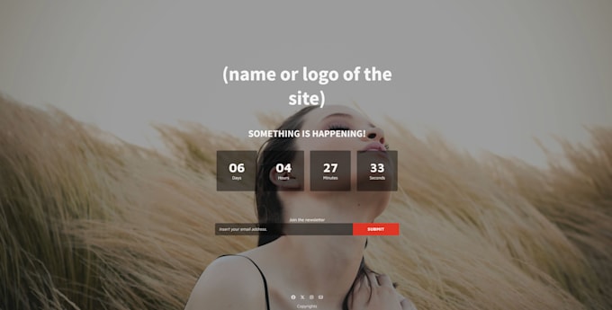 Create coming soon or maintenance page with countdown timer on ...