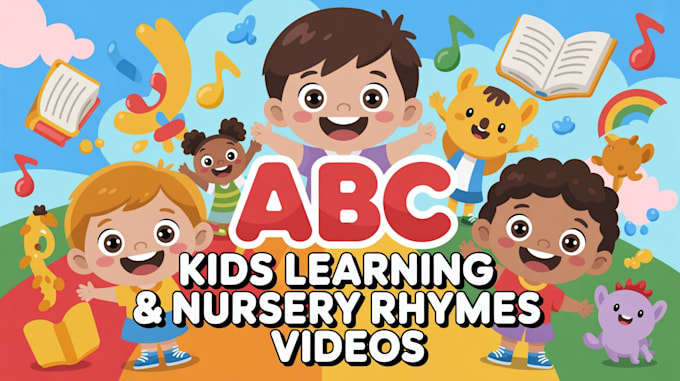 create fun kids learning and nursery rhymes videos for youtube