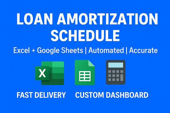 create  loan amortization schedule in excel or google sheets