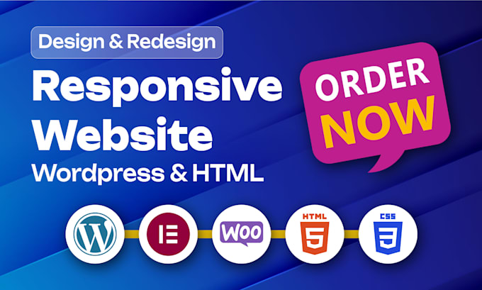 do wordpress website design, website development, business website, psd to html