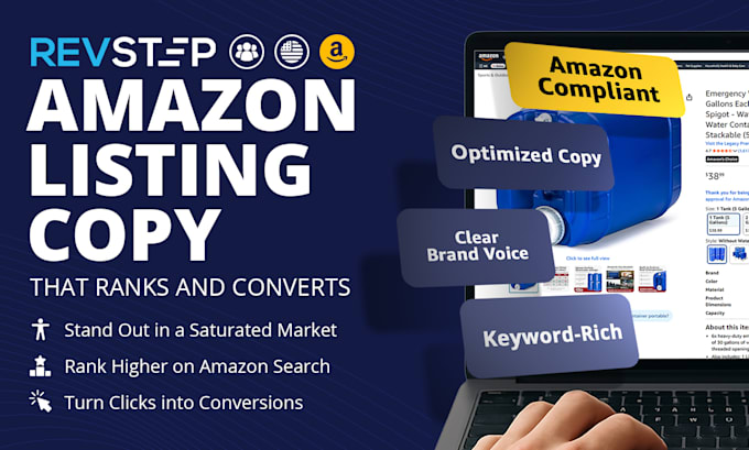 write optimized amazon listing copy designed to rank and convert