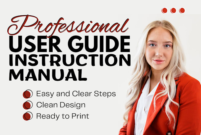 create professional user guides, instruction manuals, product handbook, booklet