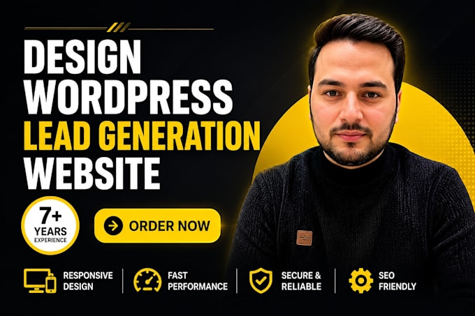 design wordpress leads generation website, webpage to collect leads