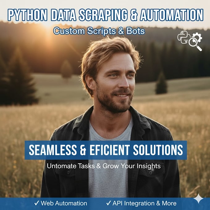 create python data scraping and automation scripts