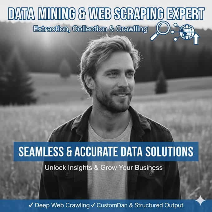 perform data mining, extraction, collection, web crawling and scraping