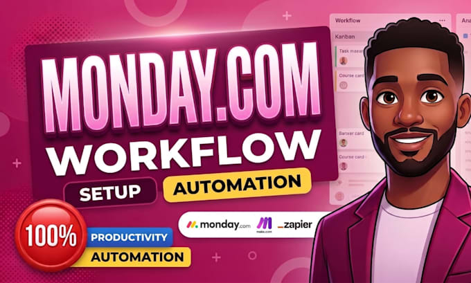 setup monday CRM make com automations dashboard monday com workflow integration