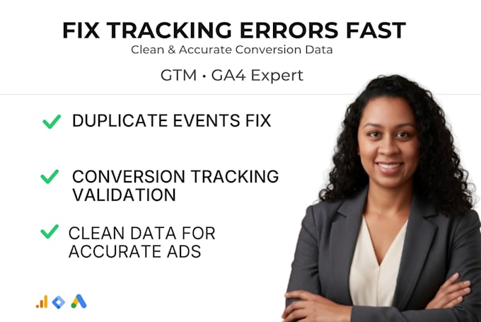fix your GTM and google analytics tracking issues