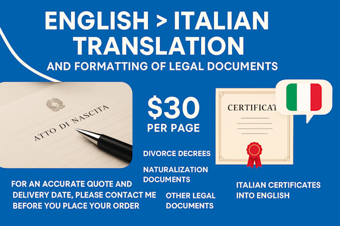 translate your certificates for italian citizenship