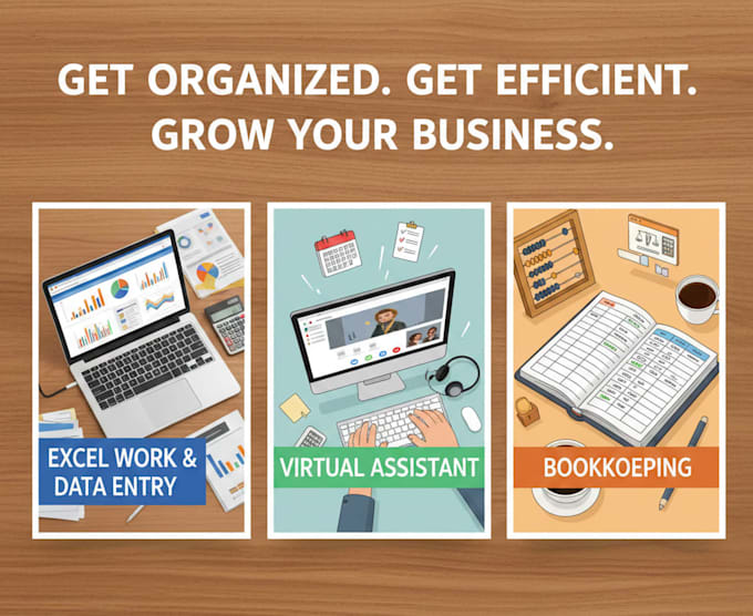 do accurate bookeeping, accounting, tally, virtual assistant tasks