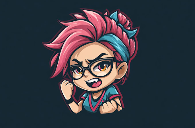 design a comic style chibi mascot logo for you