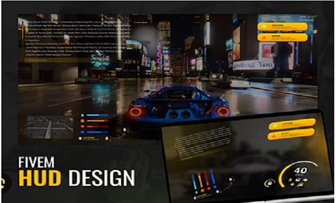 Een aangepaste gta fivem ui ontwerpen voor hud menu inventory nui ...