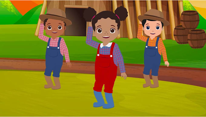 design amazing 2d kids animation