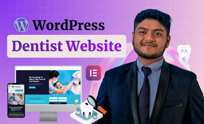 create wordpress medical, dentist, and healthcare site