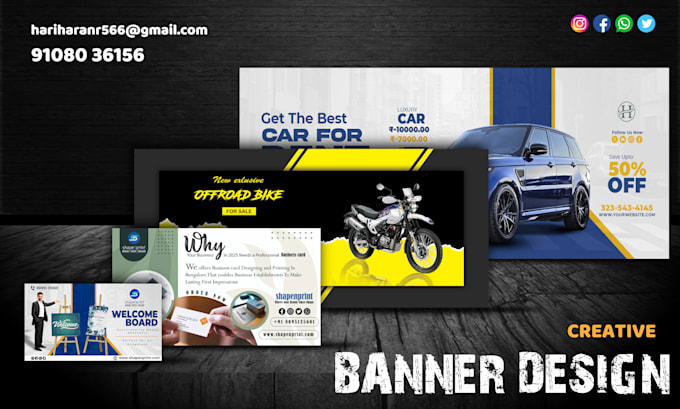 design web banner, ad banner and etc