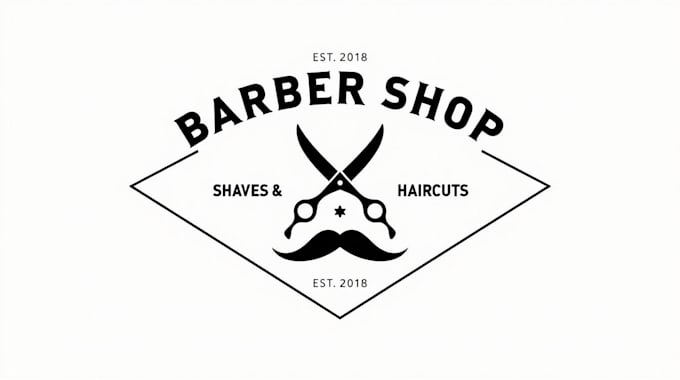 make different barber shop logo design