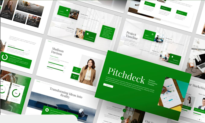 design powerpoint template investor pitch deck redesign powerpoint presentation