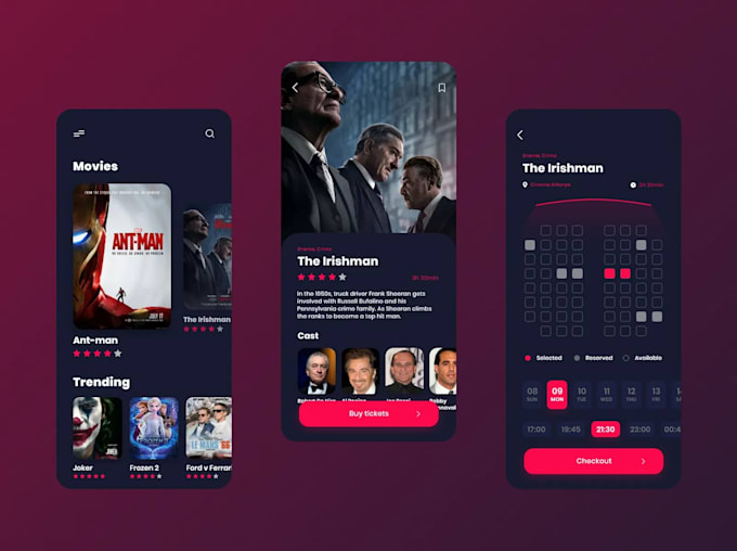 build cinema ticket booking app, ticket booking app, cinema app