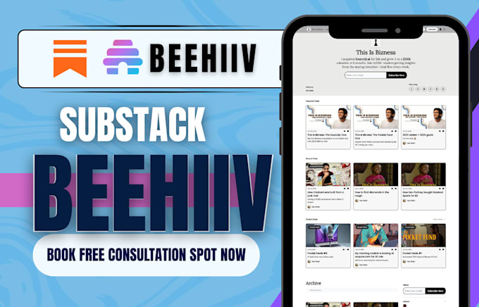 Setup your beehiiv substack newsletter post upload landing page beehiiv ...