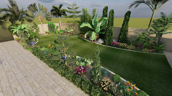 do 3d landscape design in sketchup and lumion
