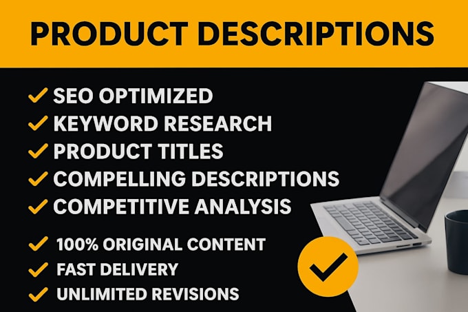 write SEO optimized product descriptions with keyword research