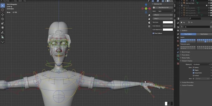Model rig port fix 3d model ook 52 arkit blendshape in iclone maya cc4 c4d