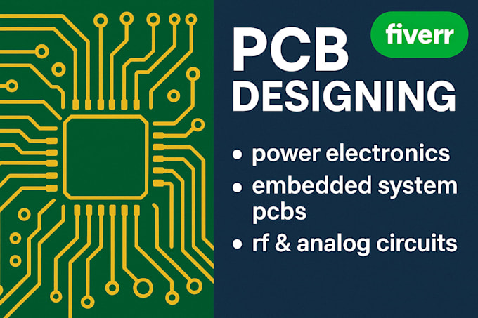 pcb layouts, power electronics, and embedded system circuits