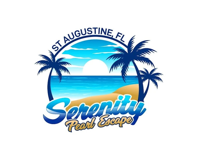 create wonderful and excellent beach logo design