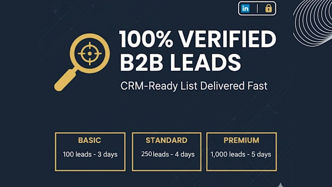 build a high quality leads list with verified emails