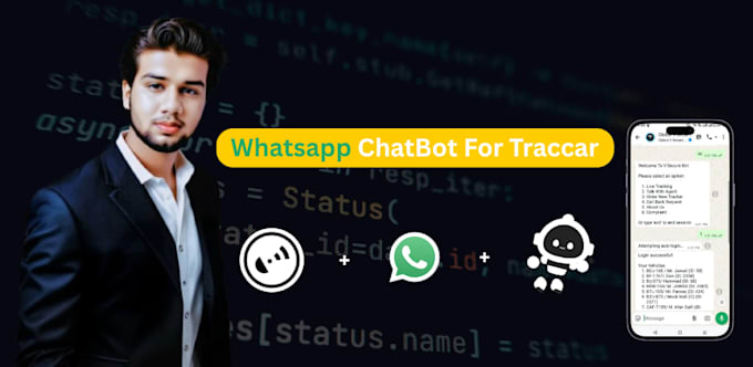 develop a professional whatsapp chatbot for your traccar