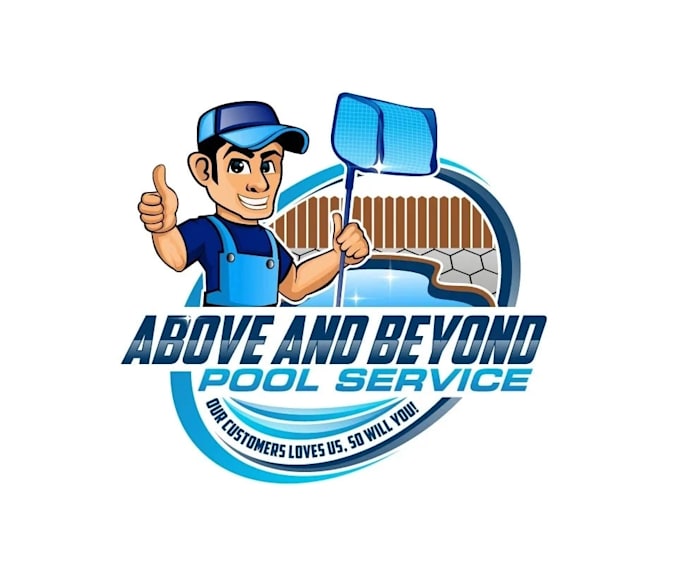create creative and good looking pool service logo design